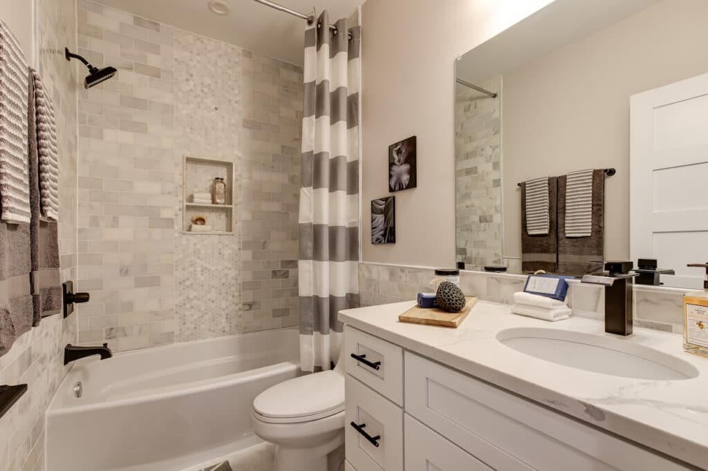 how to remodel a mobile home bathroom