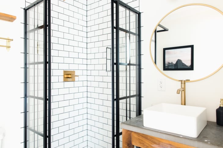 which direction to lay tile in small bathroom