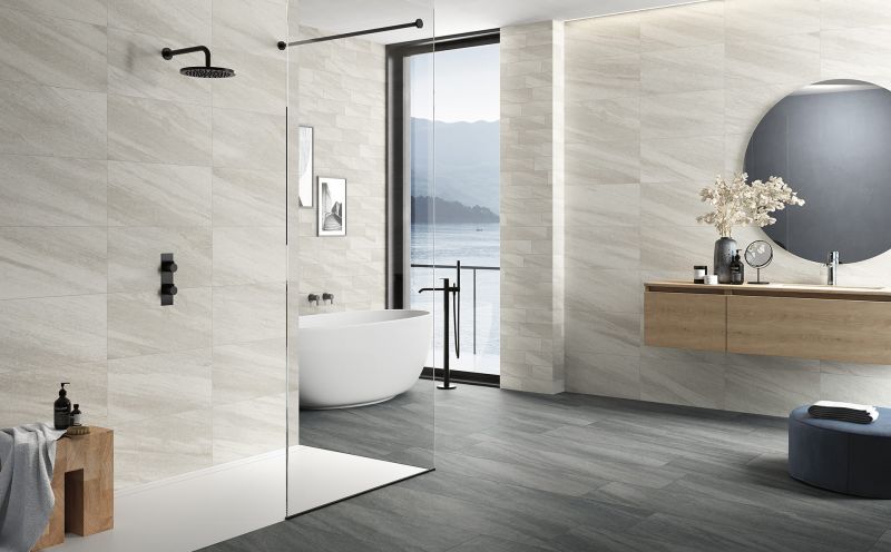 how thick is bathroom tile