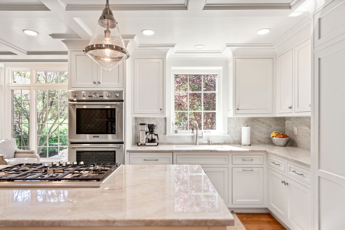 Fireplace in the kitchen